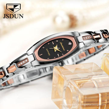 Montre femme mode affaires femmes étanche montre-bracelet mécanique automatique faible MOQ luxe bande en acier horloge à main